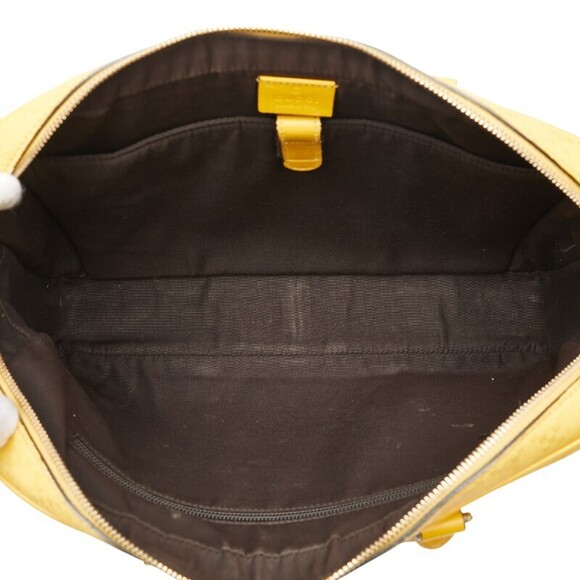 Gucci Diamante Business Bag Shoulder Yellow Leather - Picture 9 of 9